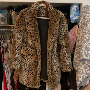 Brandy Melville faux fur coat